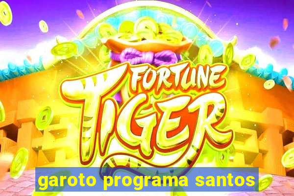 garoto programa santos